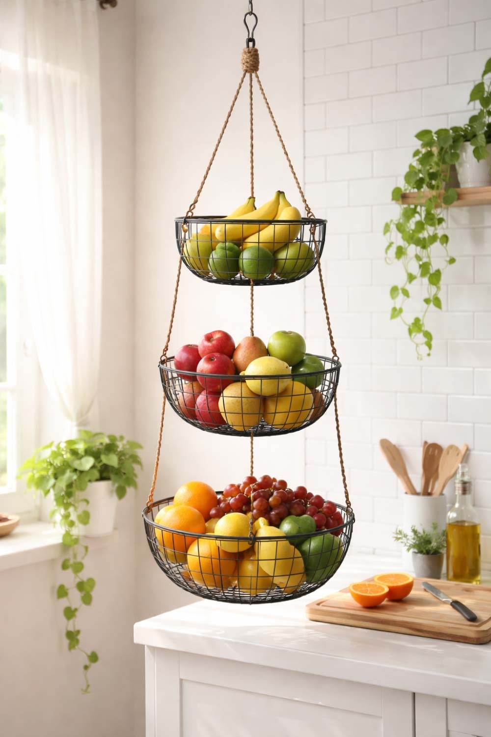 DIY Fruit Basket with Wire