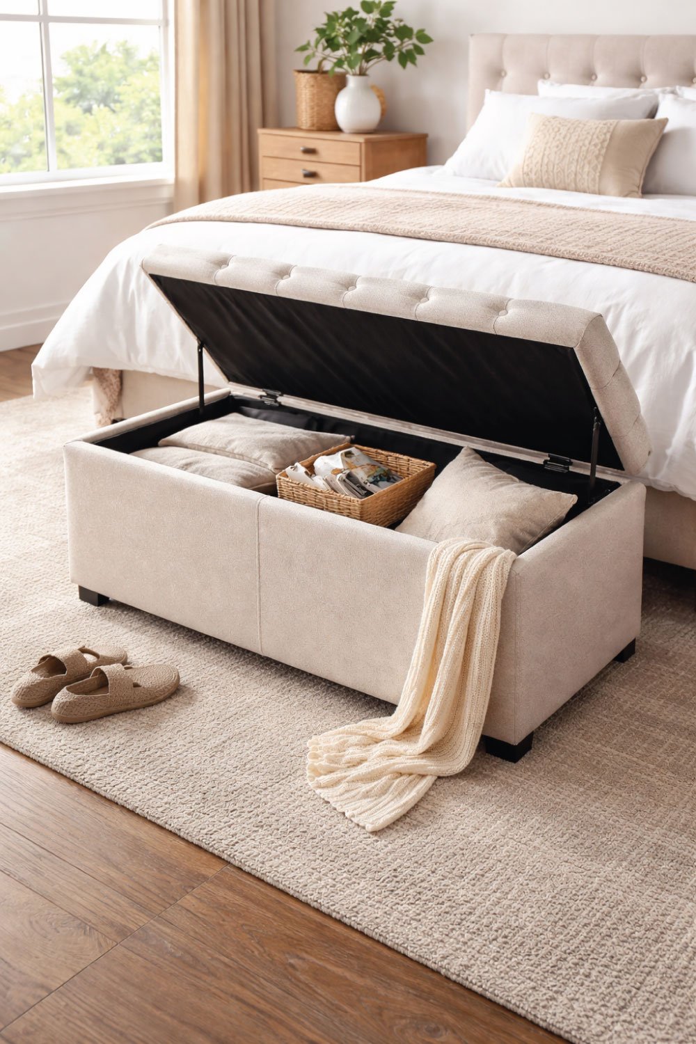 DIY Ottoman with Storage