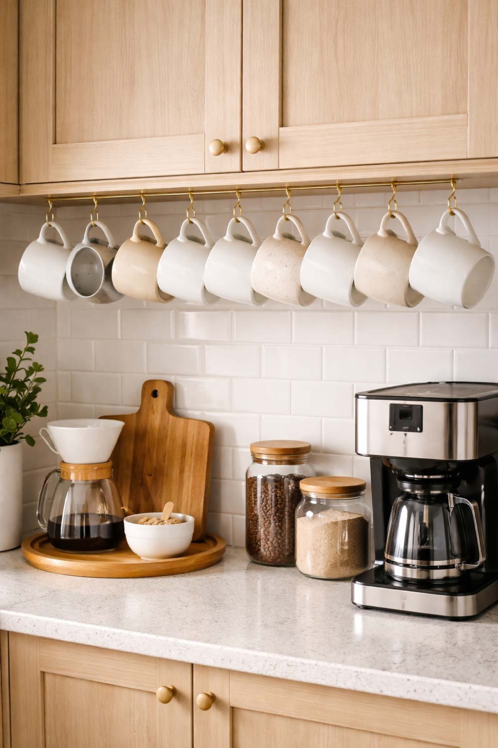 Hang Mugs Under Cabinets