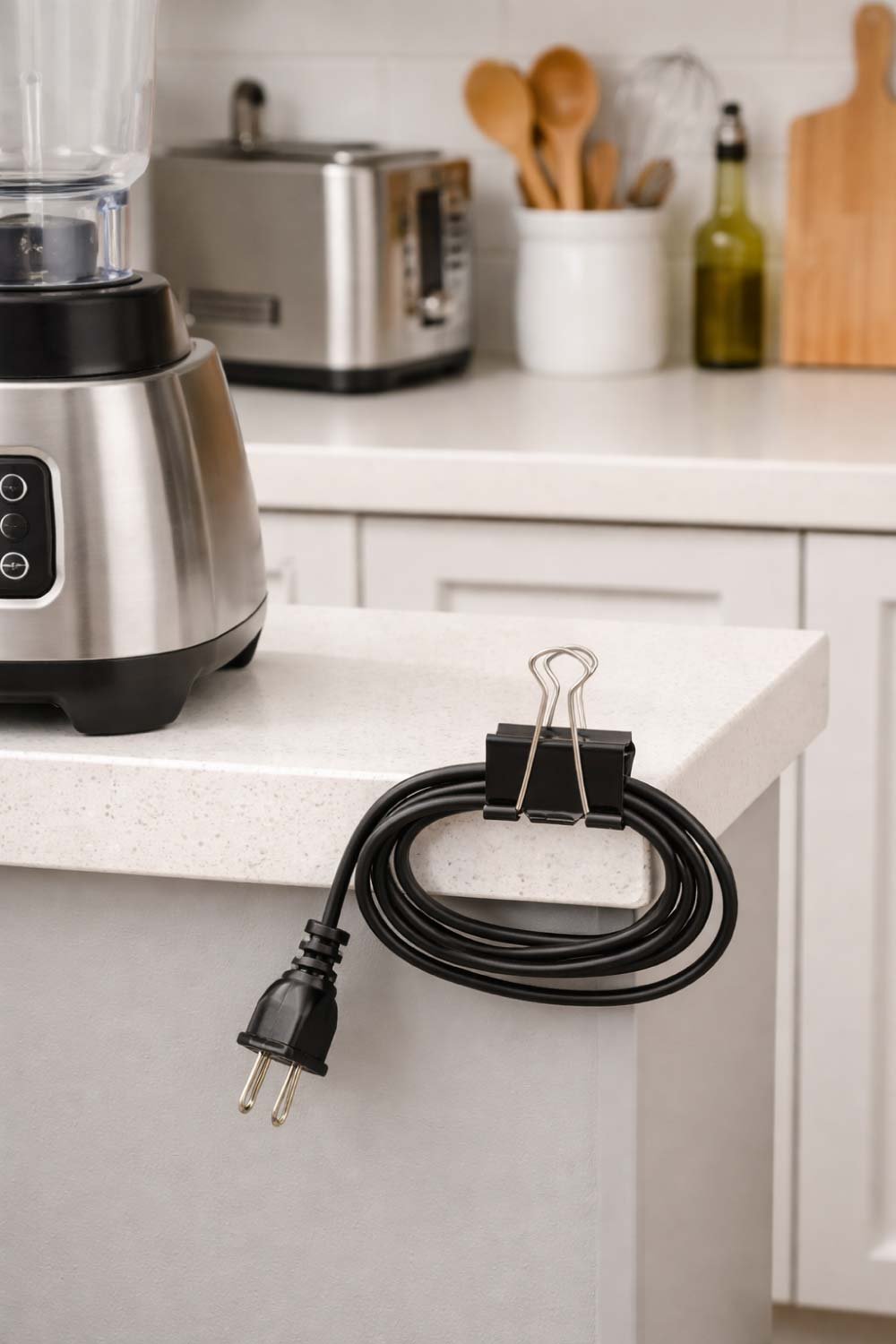 Use Binder Clips for Cable Management