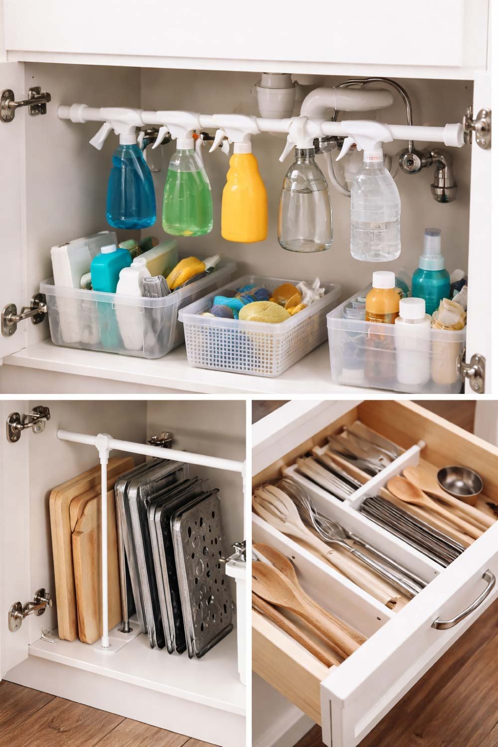 Use Tension Rods for Organization