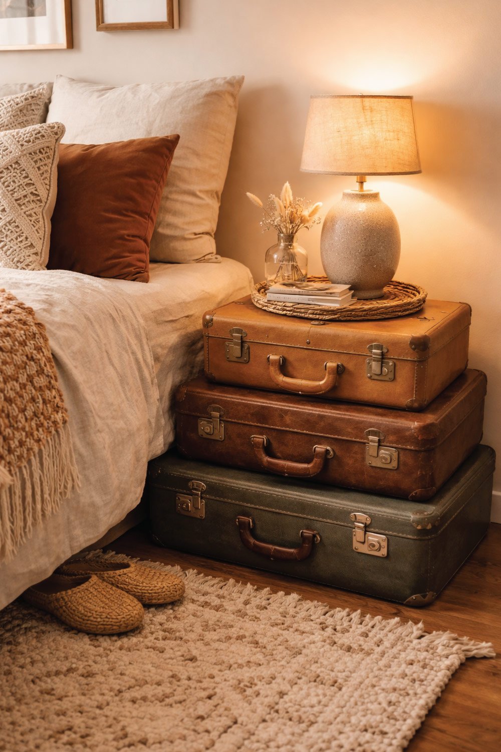 Bedside Table from Suitcase