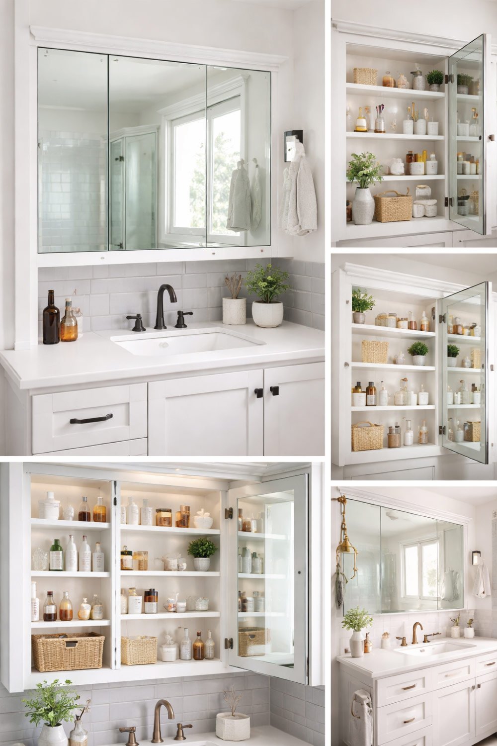 Behind-Mirror Bathroom Storage