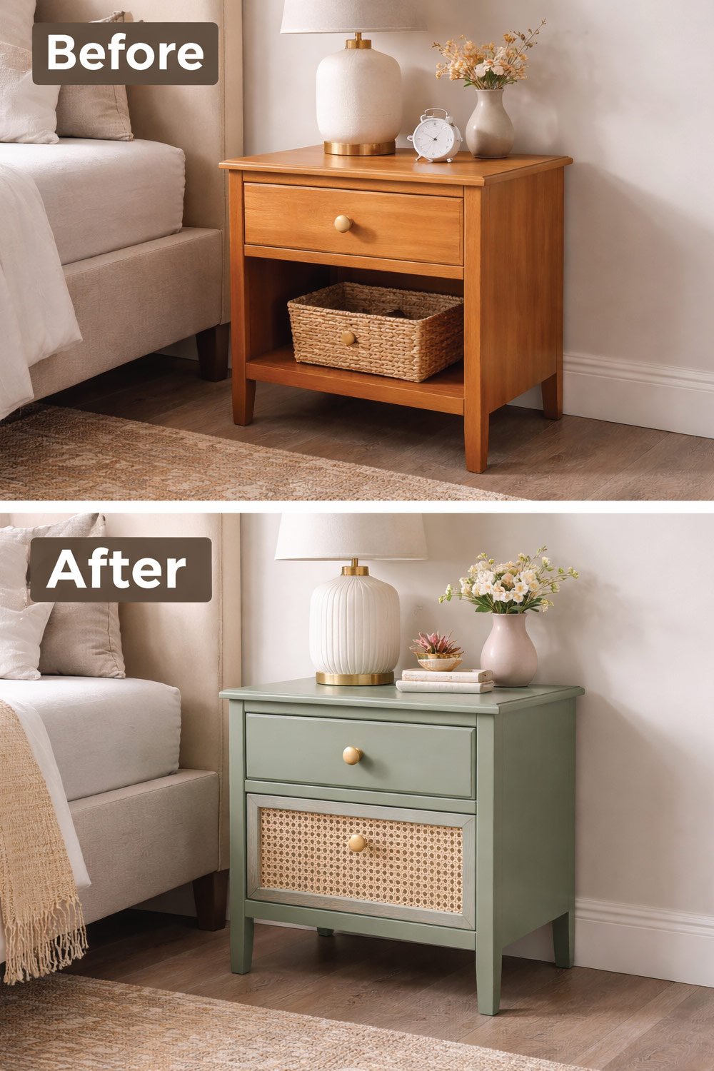 DIY Bedside Table Makeover