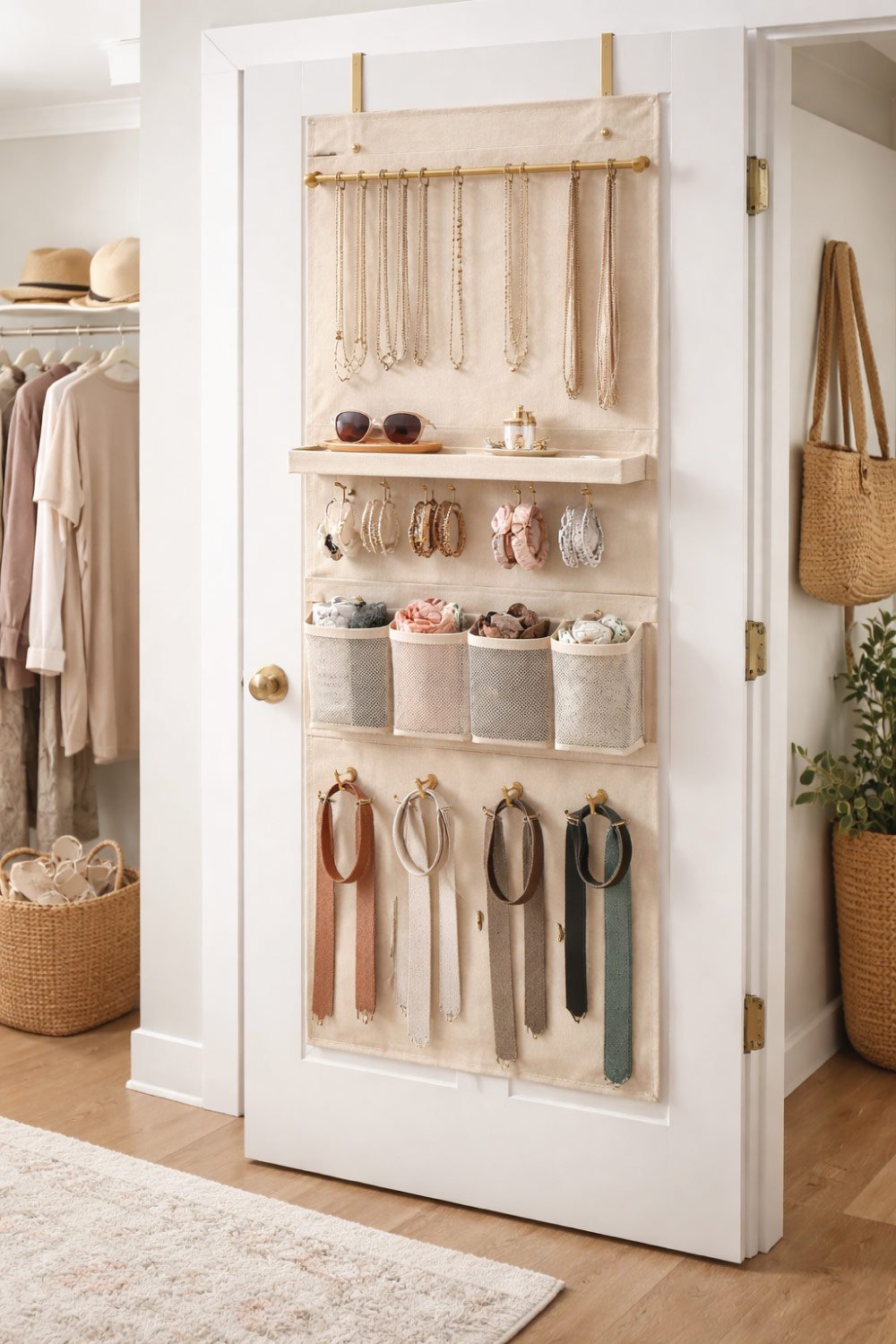 DIY Closet Door Organizer