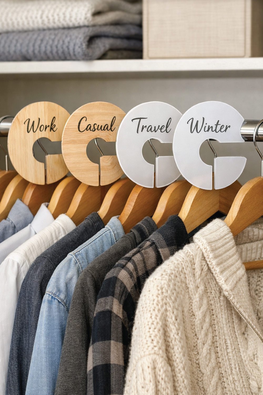 DIY Closet Rod Divider