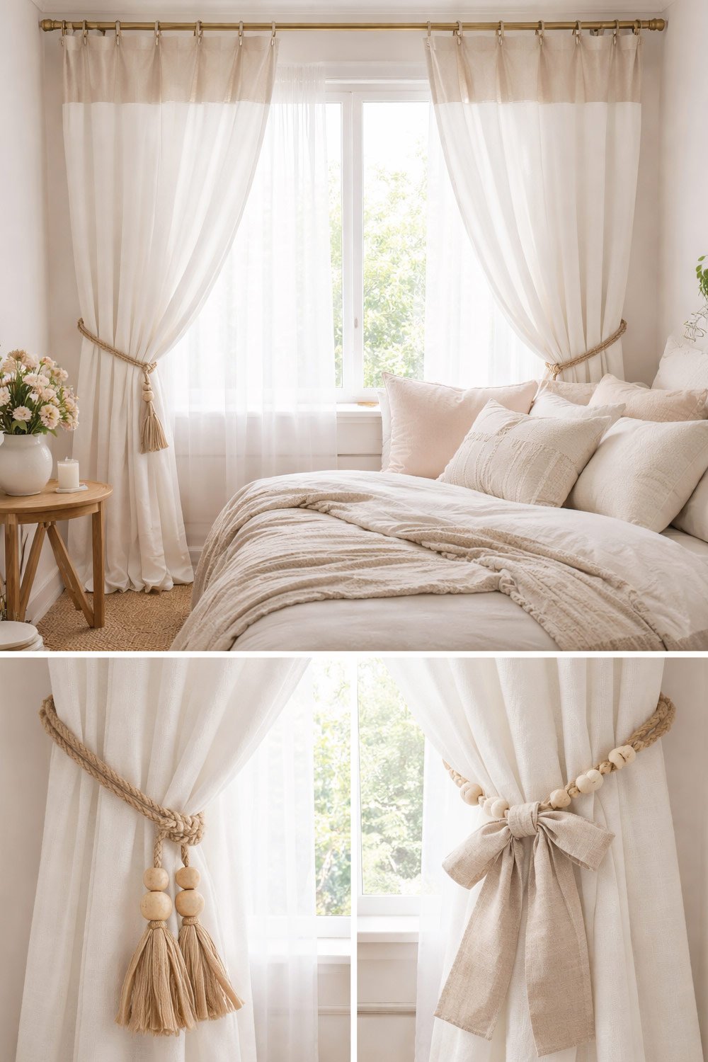 DIY Curtains or Curtain Tiebacks