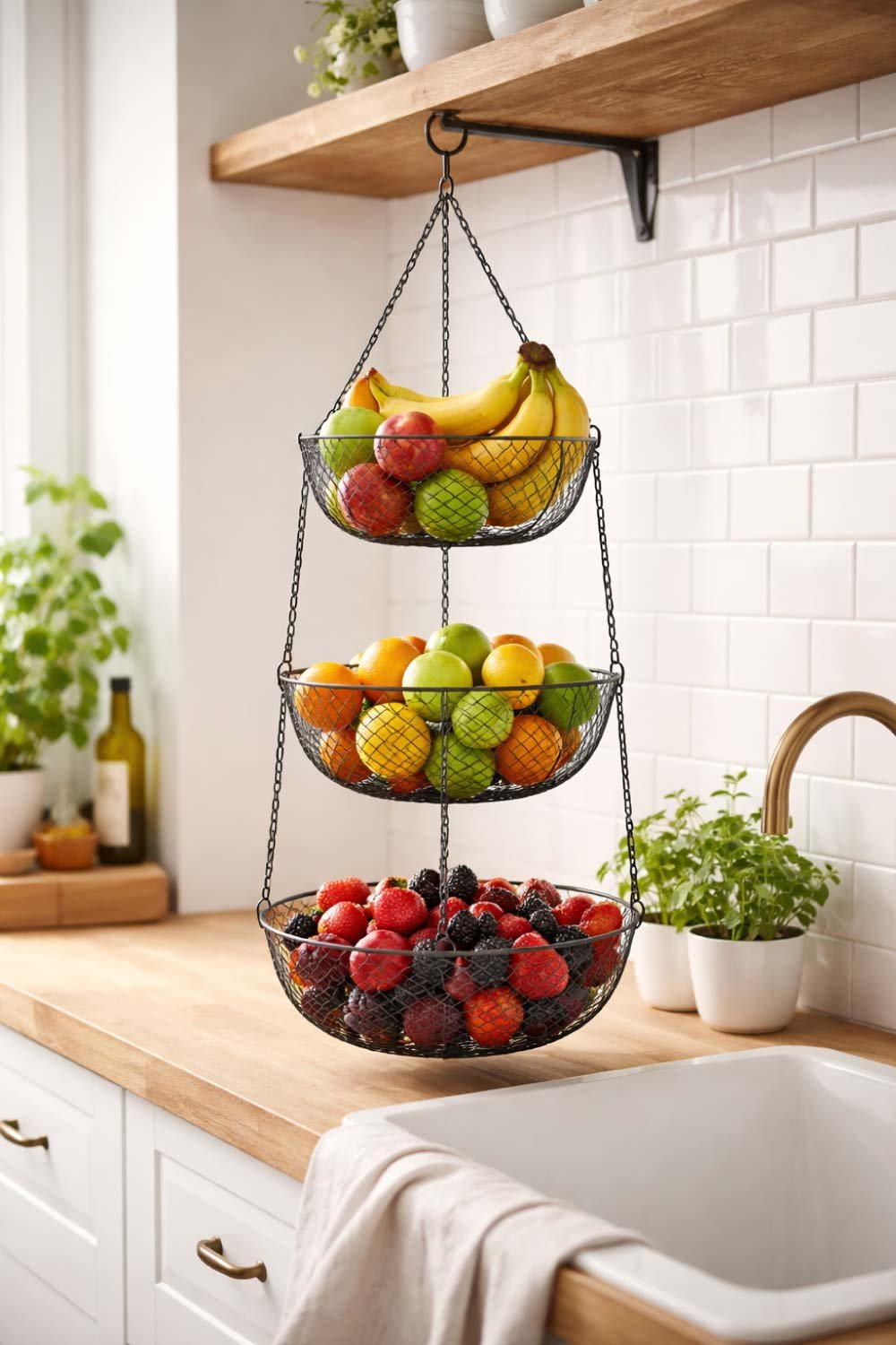DIY Fruit Basket with Wire