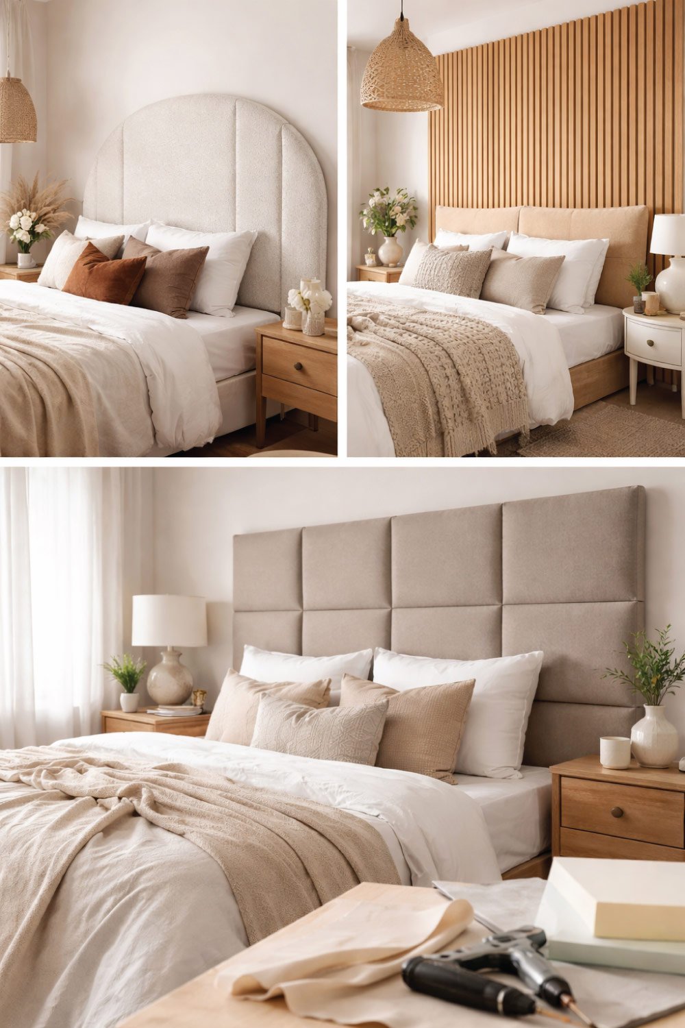 DIY Headboard from Plywood or Fabric