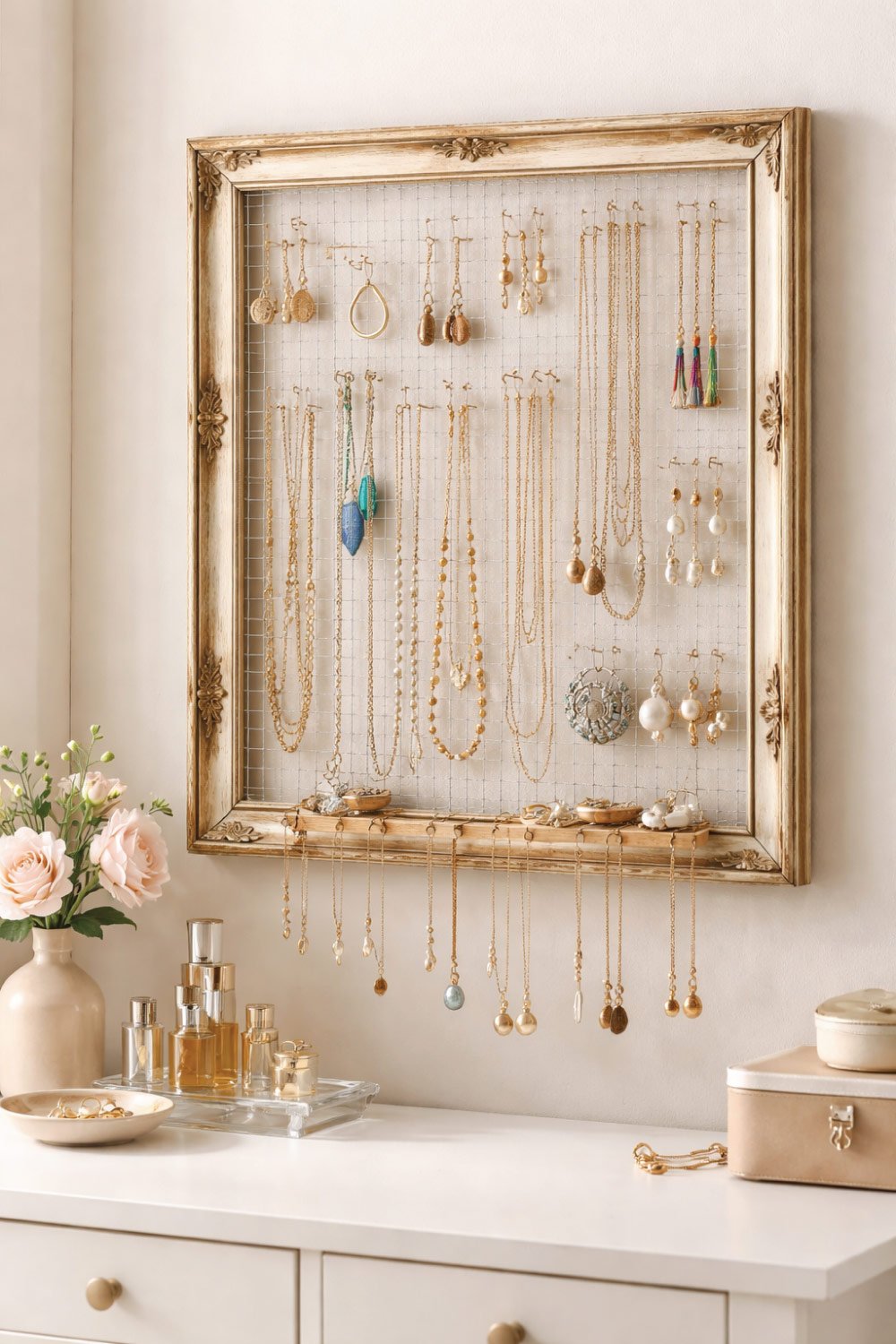 DIY Jewelry Wall Frame