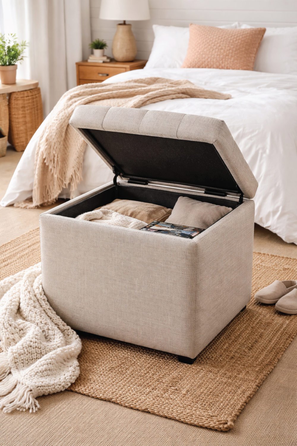 DIY Storage Ottoman
