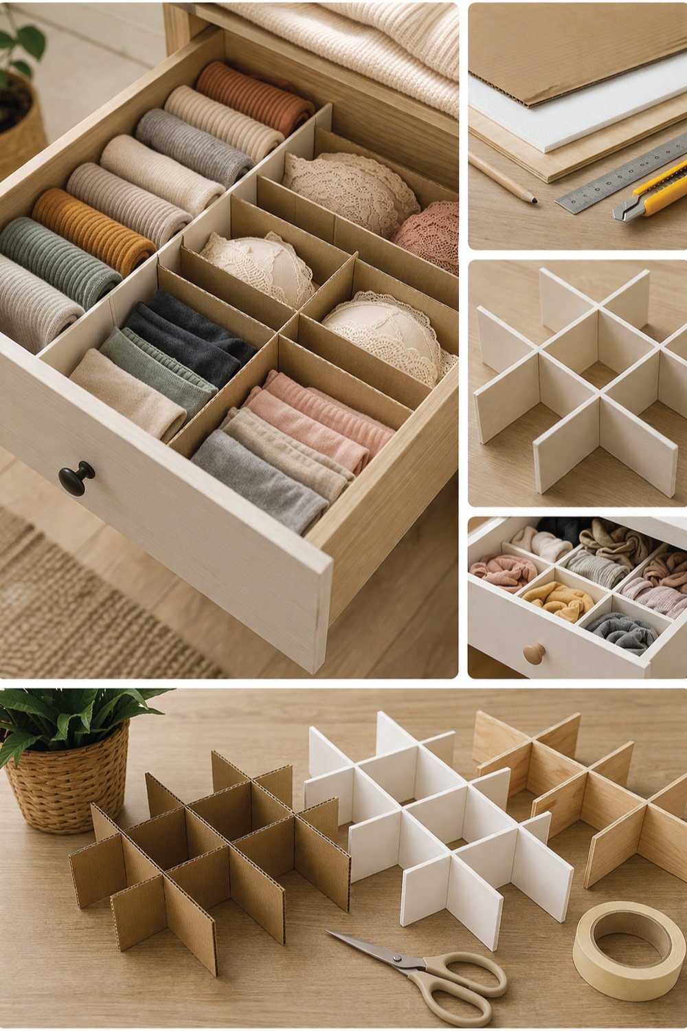 Decluttering With DIY Drawer Dividers