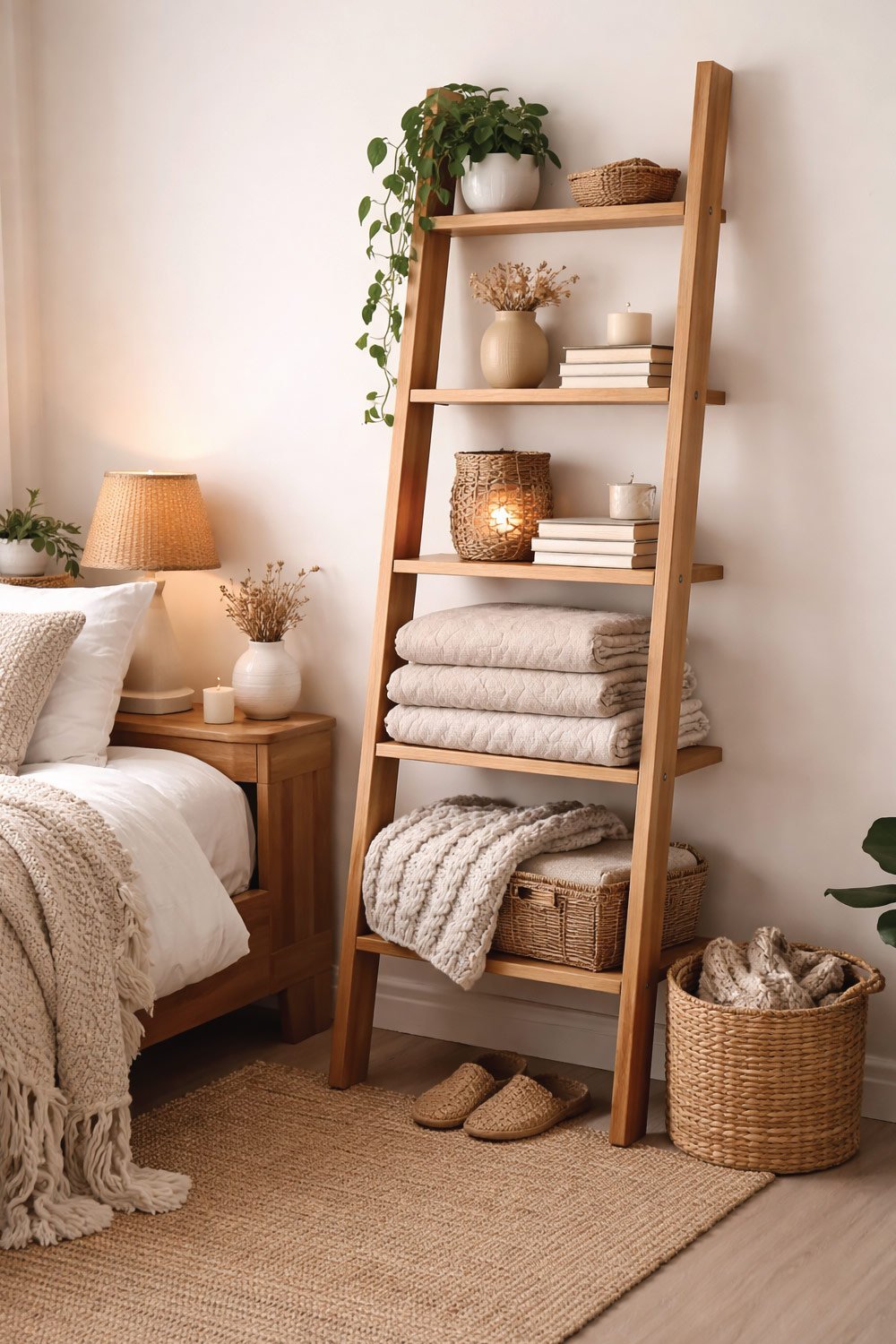 Decorative Ladder Shelf