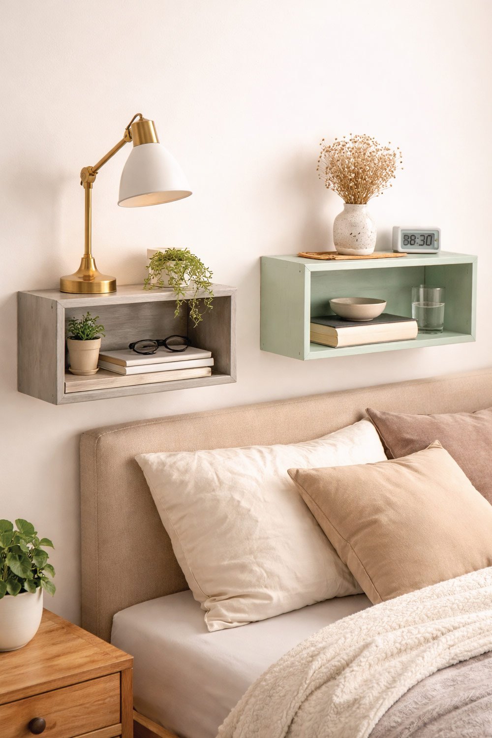 Drawer Bedside Shelves