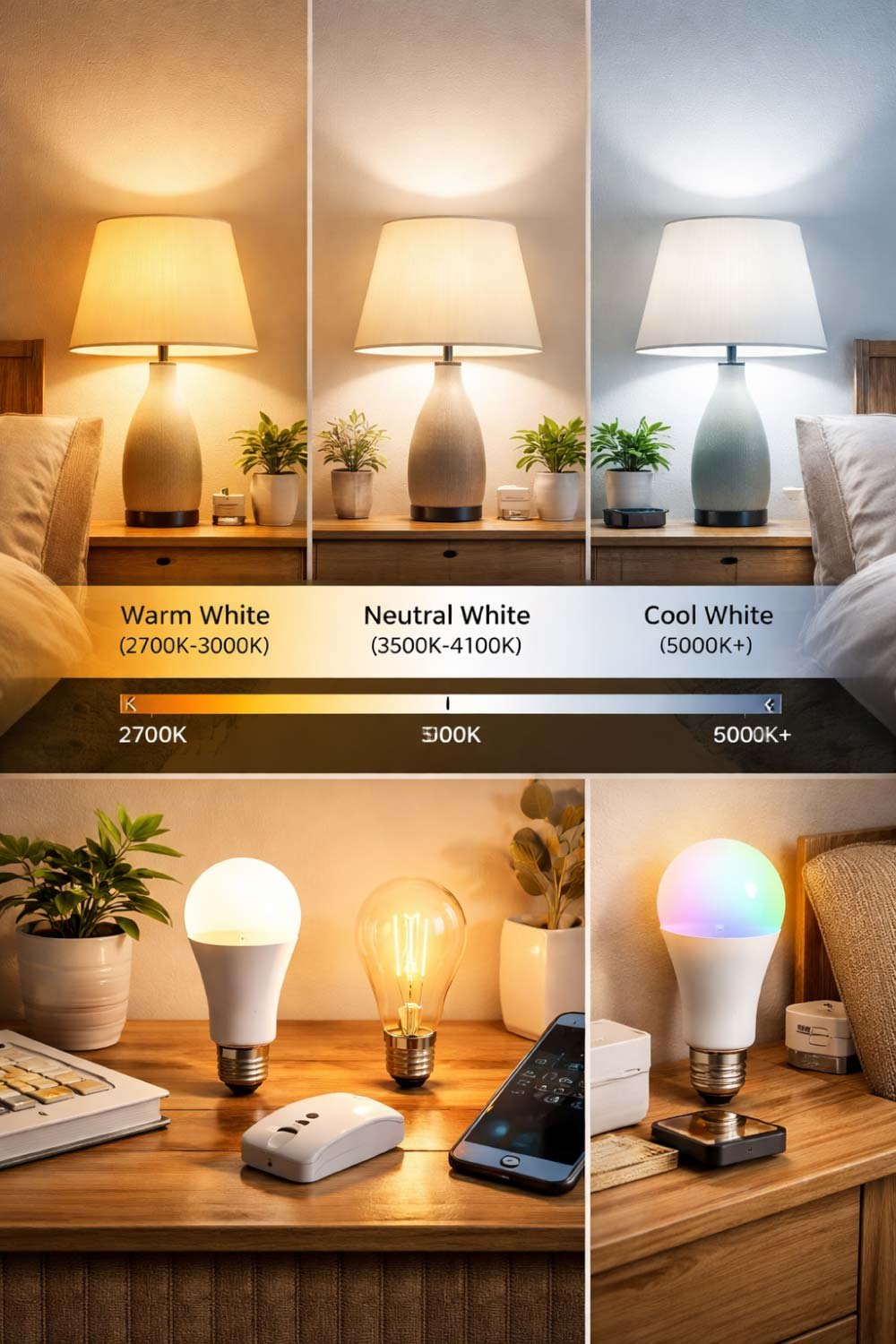 Focus on Light Temperature and Bulb Type