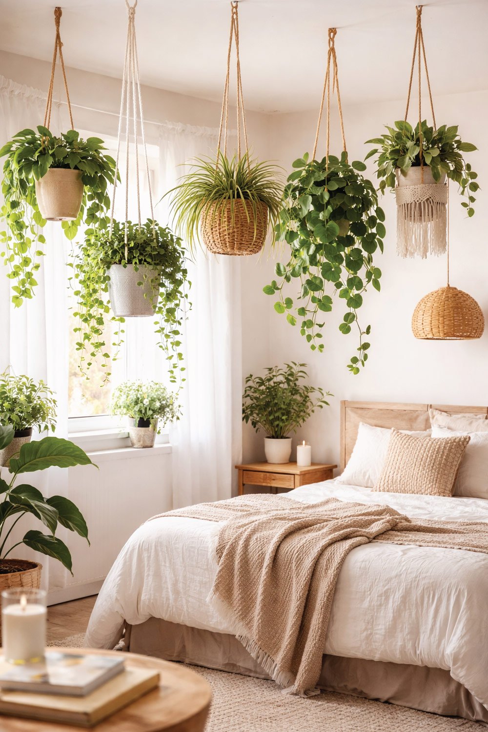 Hanging Plants Instead of Floor Plants