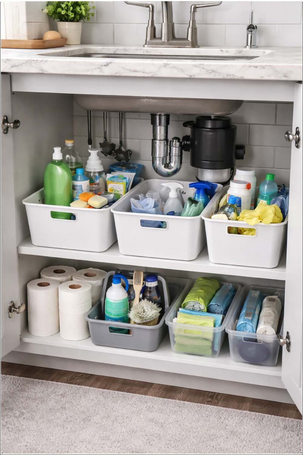 Keep a Cleaning Station Under the Sink