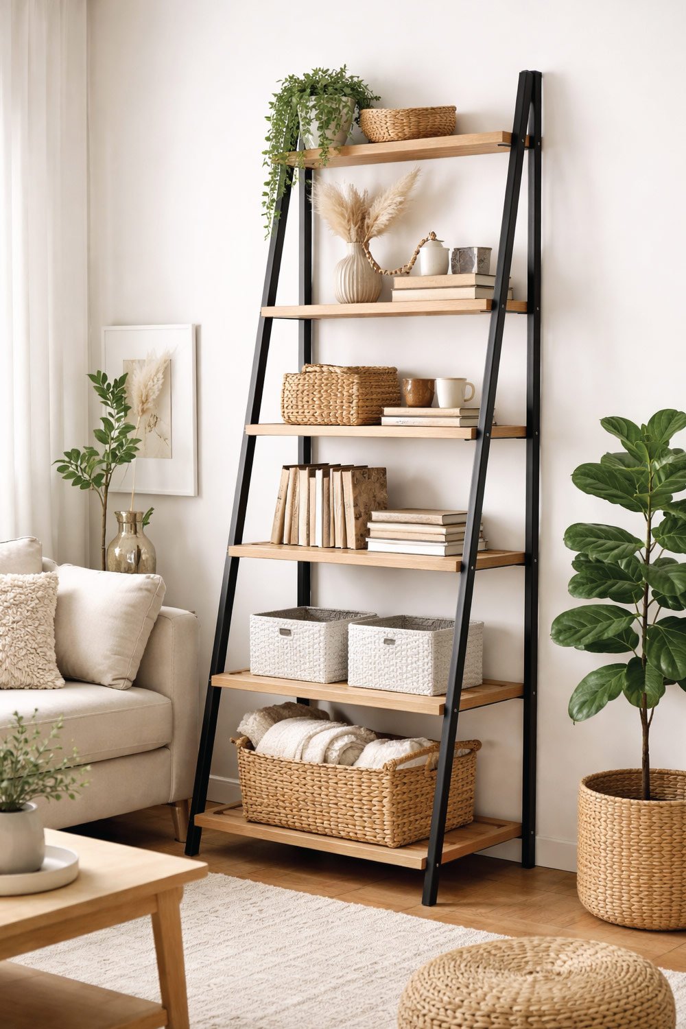 Ladder Shelf Storage