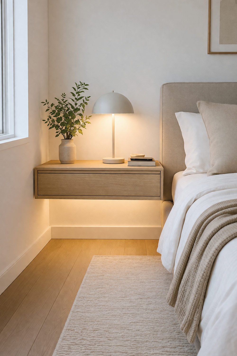 Opt for a Floating Nightstand