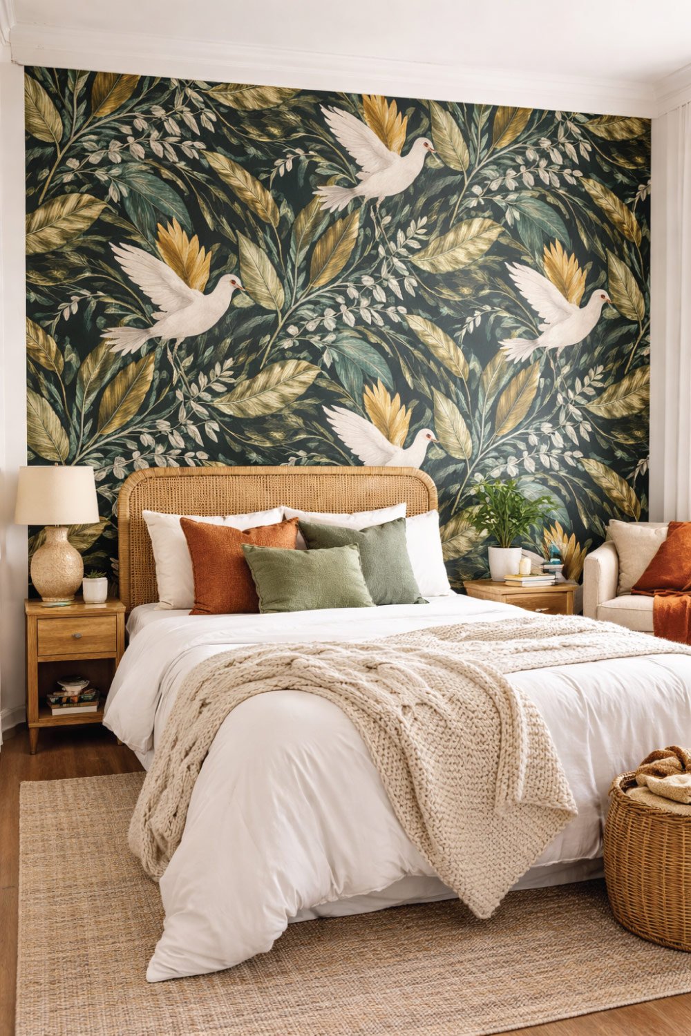 Peel-and-Stick Wallpaper Feature