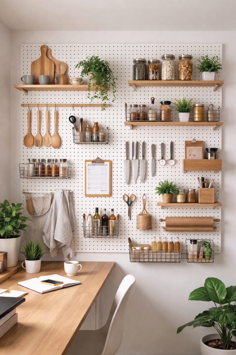 Pegboard Wall Storage