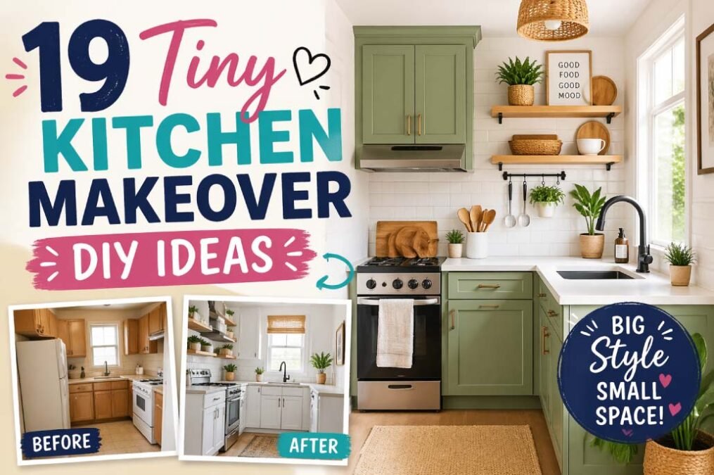 Tiny Kitchen Makeover DIY Ideas