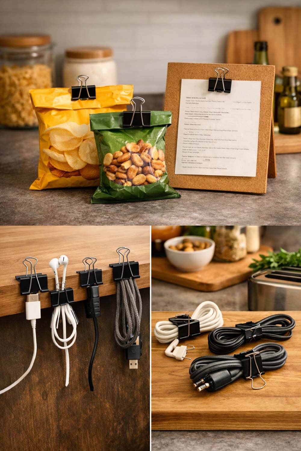 Use Binder Clips for Organization