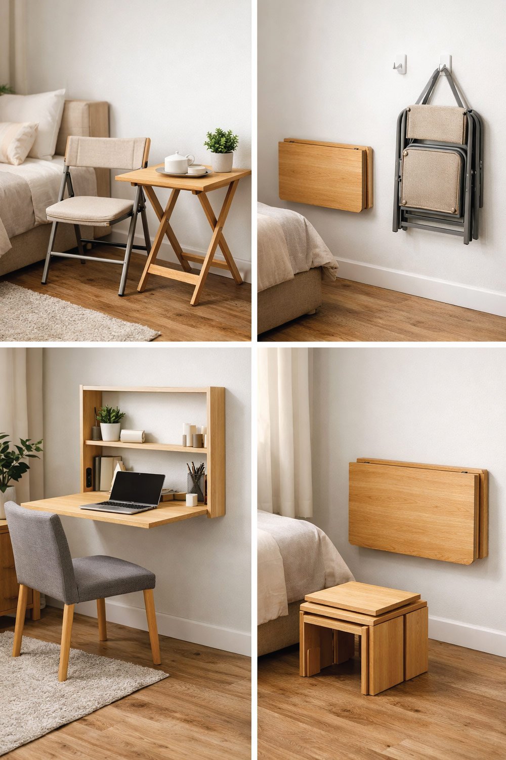 Use Foldable or Stackable Furniture