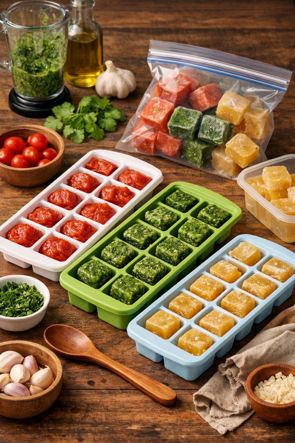 Use Ice Cube Trays for Leftovers