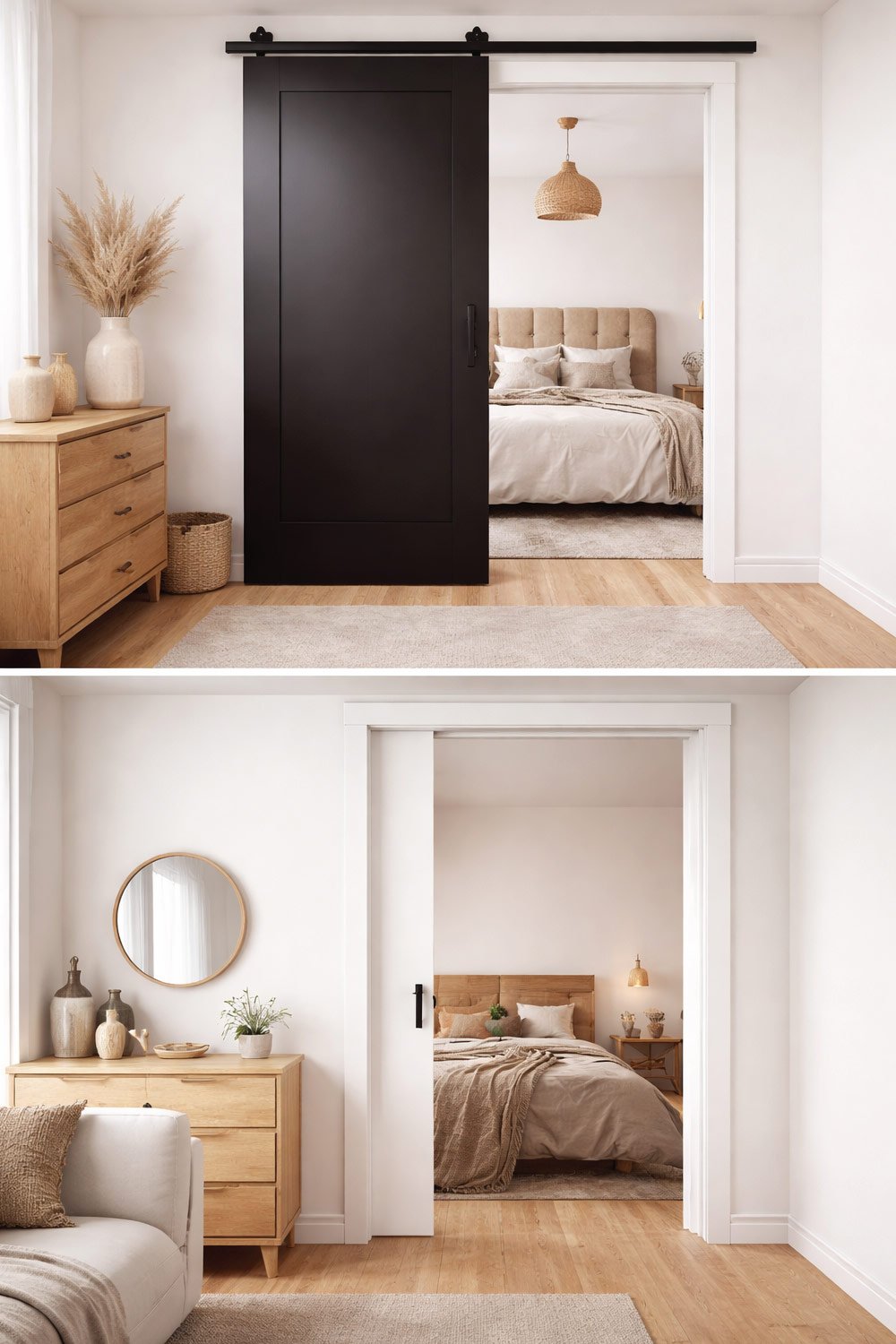 Use Sliding or Pocket Doors