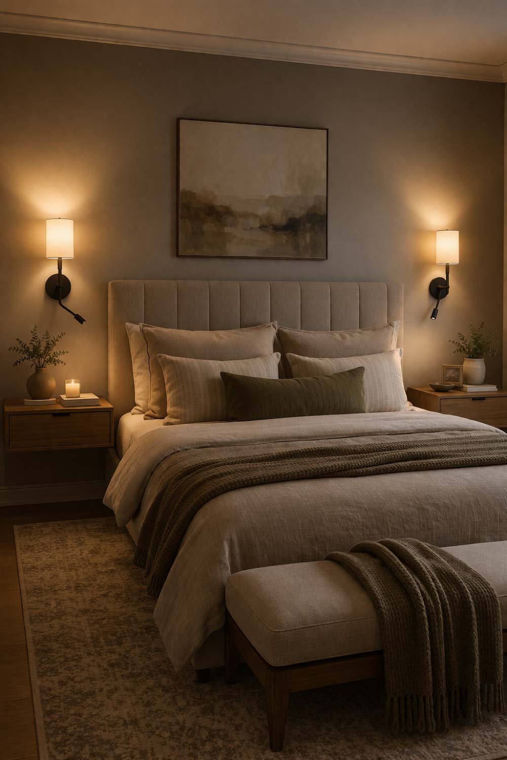 Utilize Wall Sconces for Subtle Glow