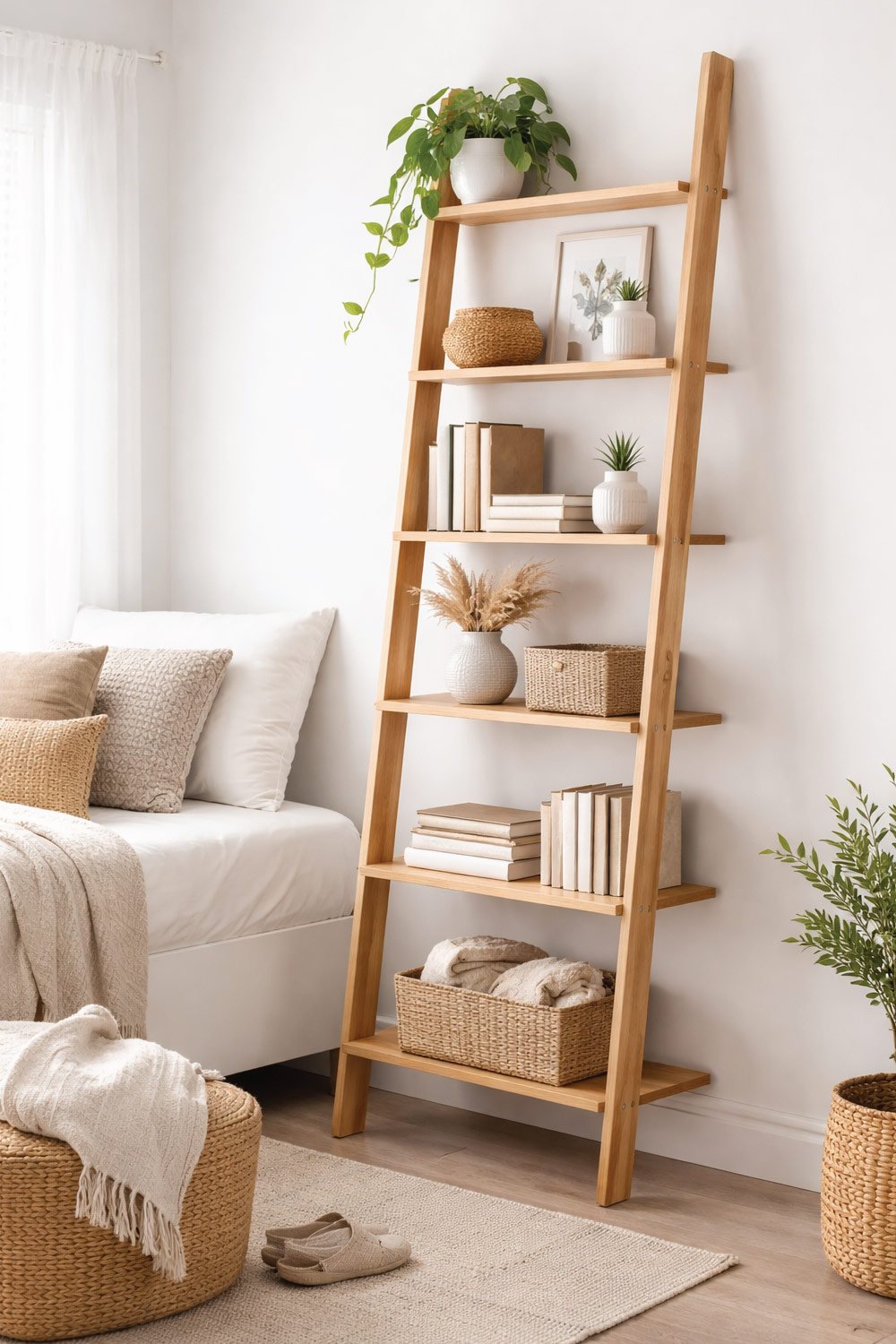 Vertical Shelf Ladder