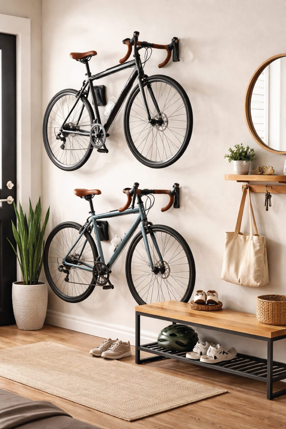 Wall-Mounted Bike Storage