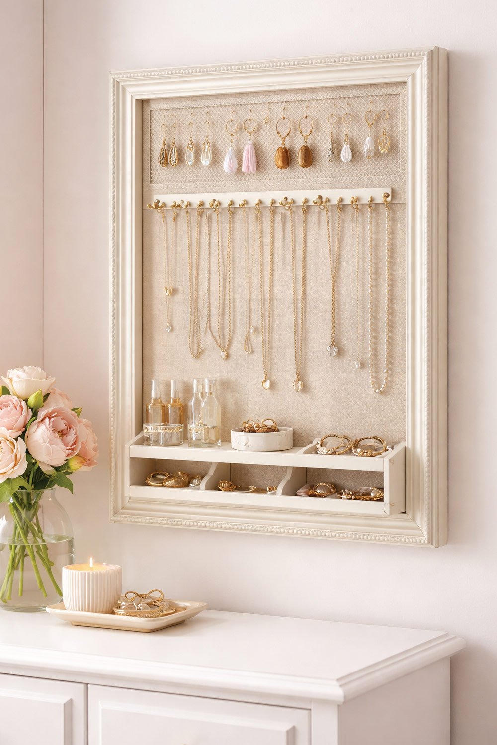 Wall-Mounted Jewelry Cabinet
