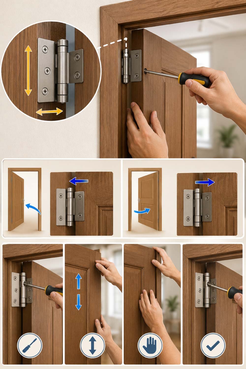 Adjust the Top Hinge