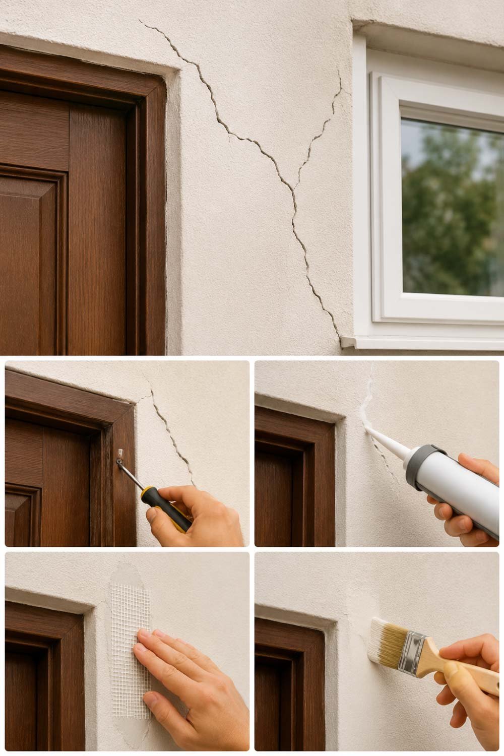 Fixing Cracks Near Doors and Windows