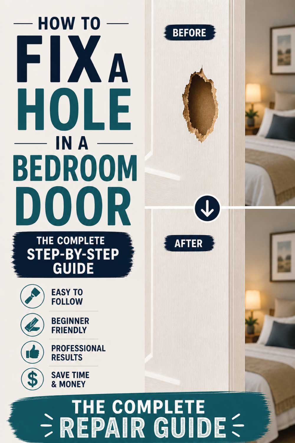 How to Fix a Hole in a Bedroom Door