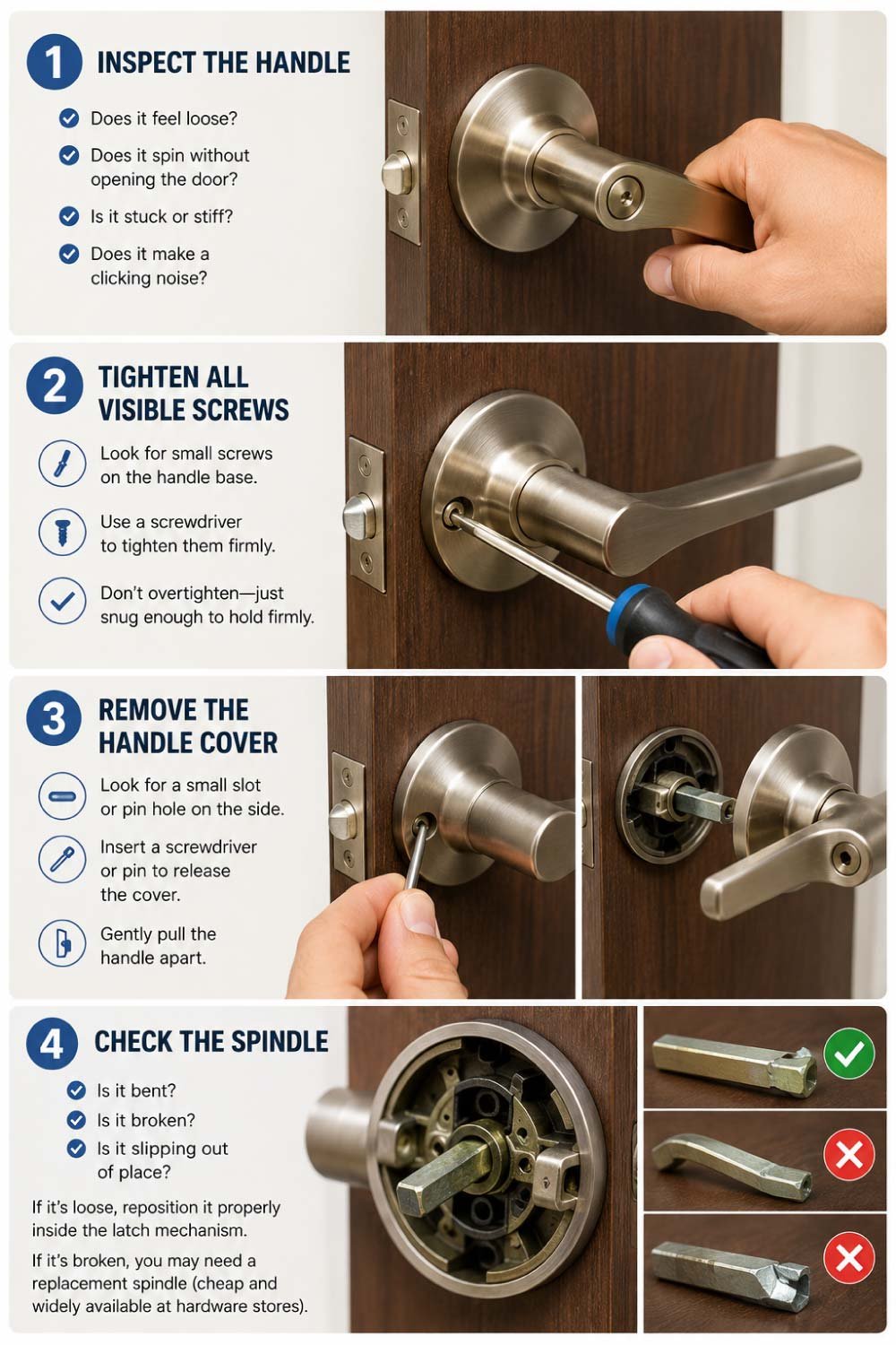 Step DIY Fix for a Broken Door Handle