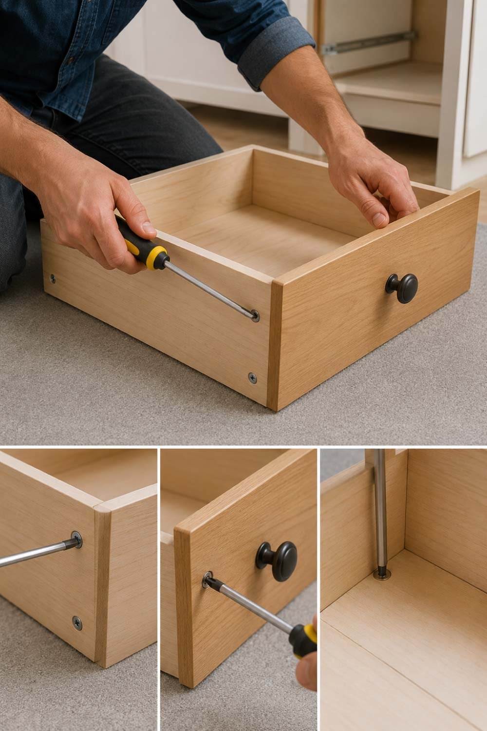 Tighten All Screws on the Drawer Frame