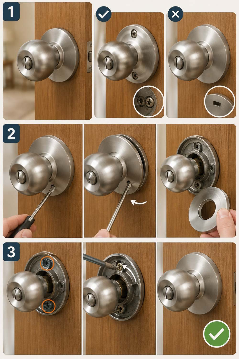 Tighten a Loose Door Knob in