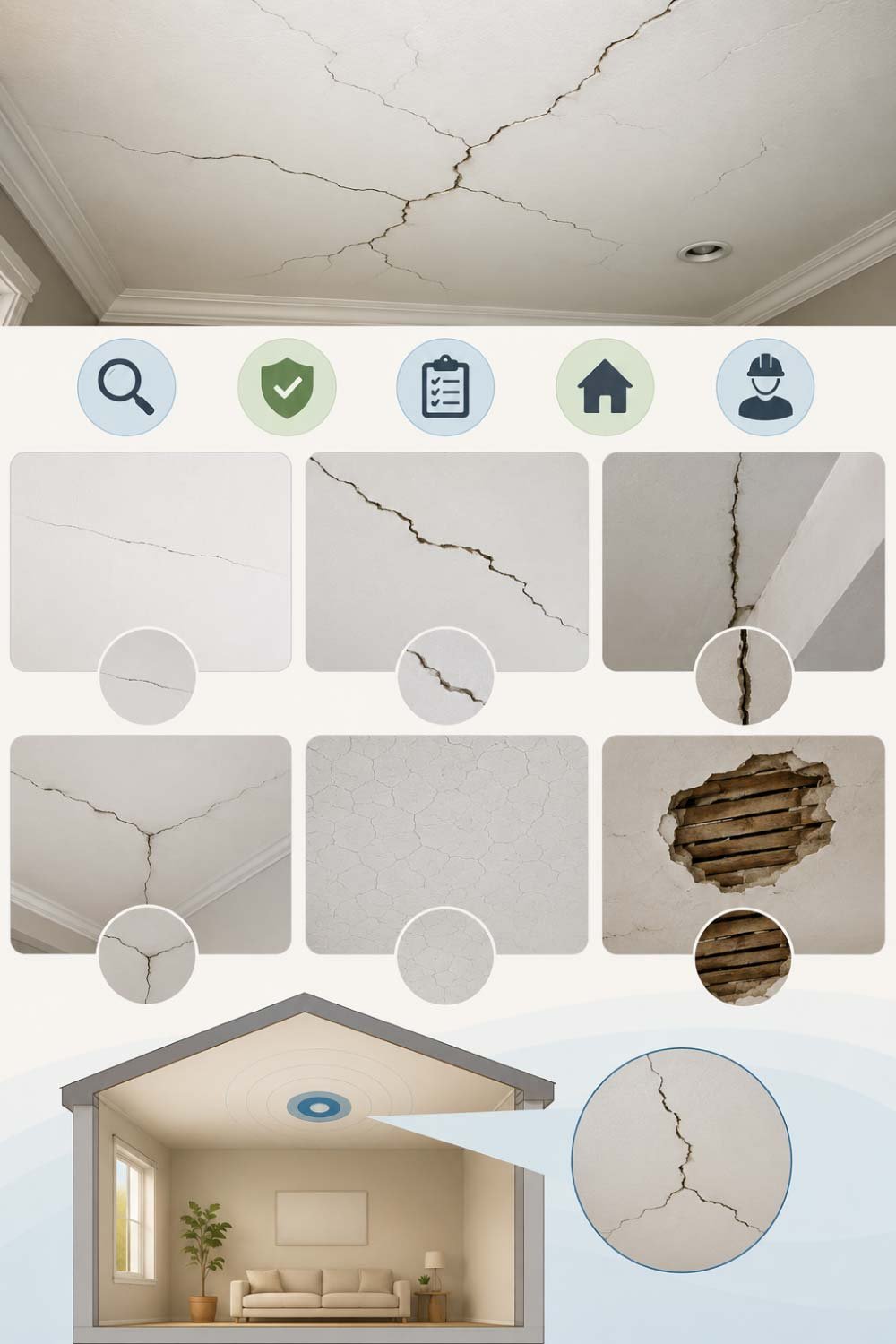 Types of Ceiling Cracks You Should Know