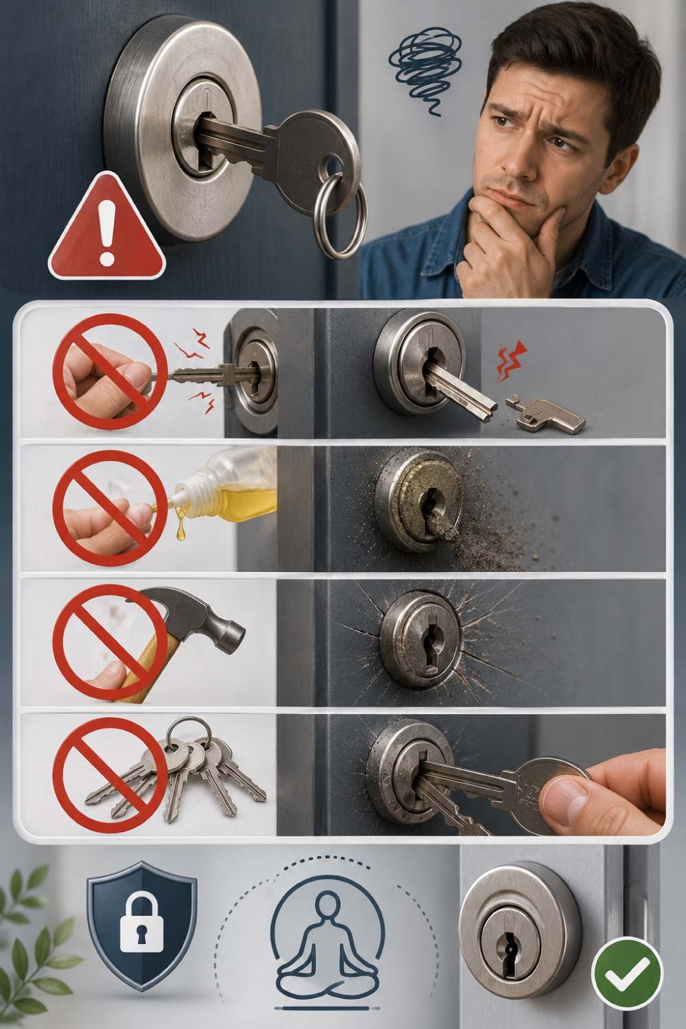 What NOT to Do When a Lock Is Jammed