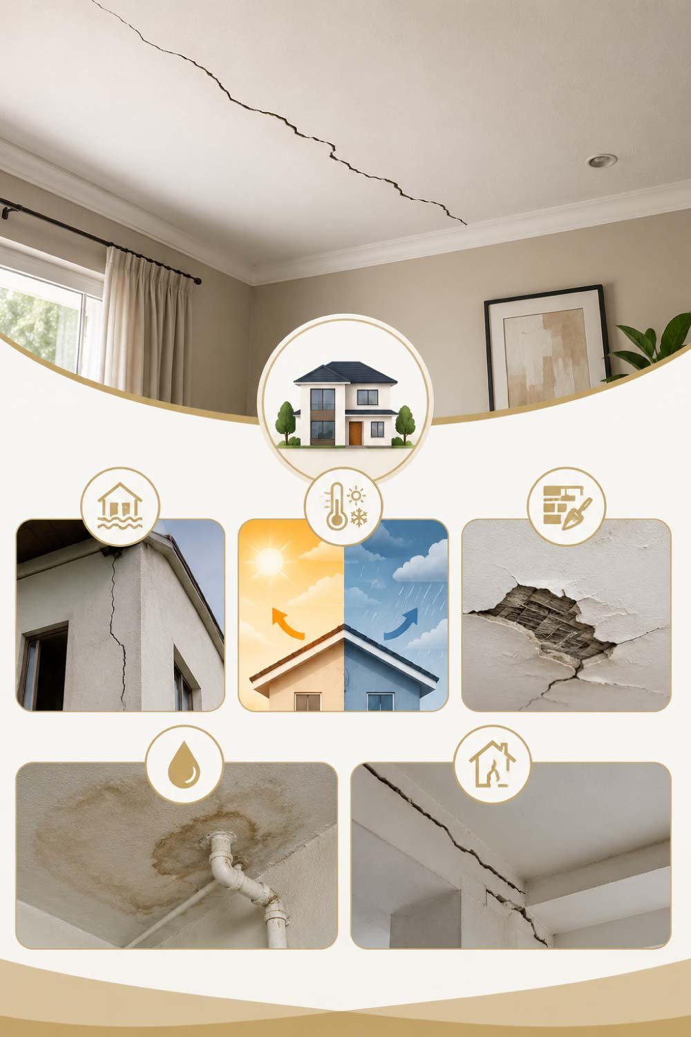 Why Ceiling Cracks Appear in the First Place
