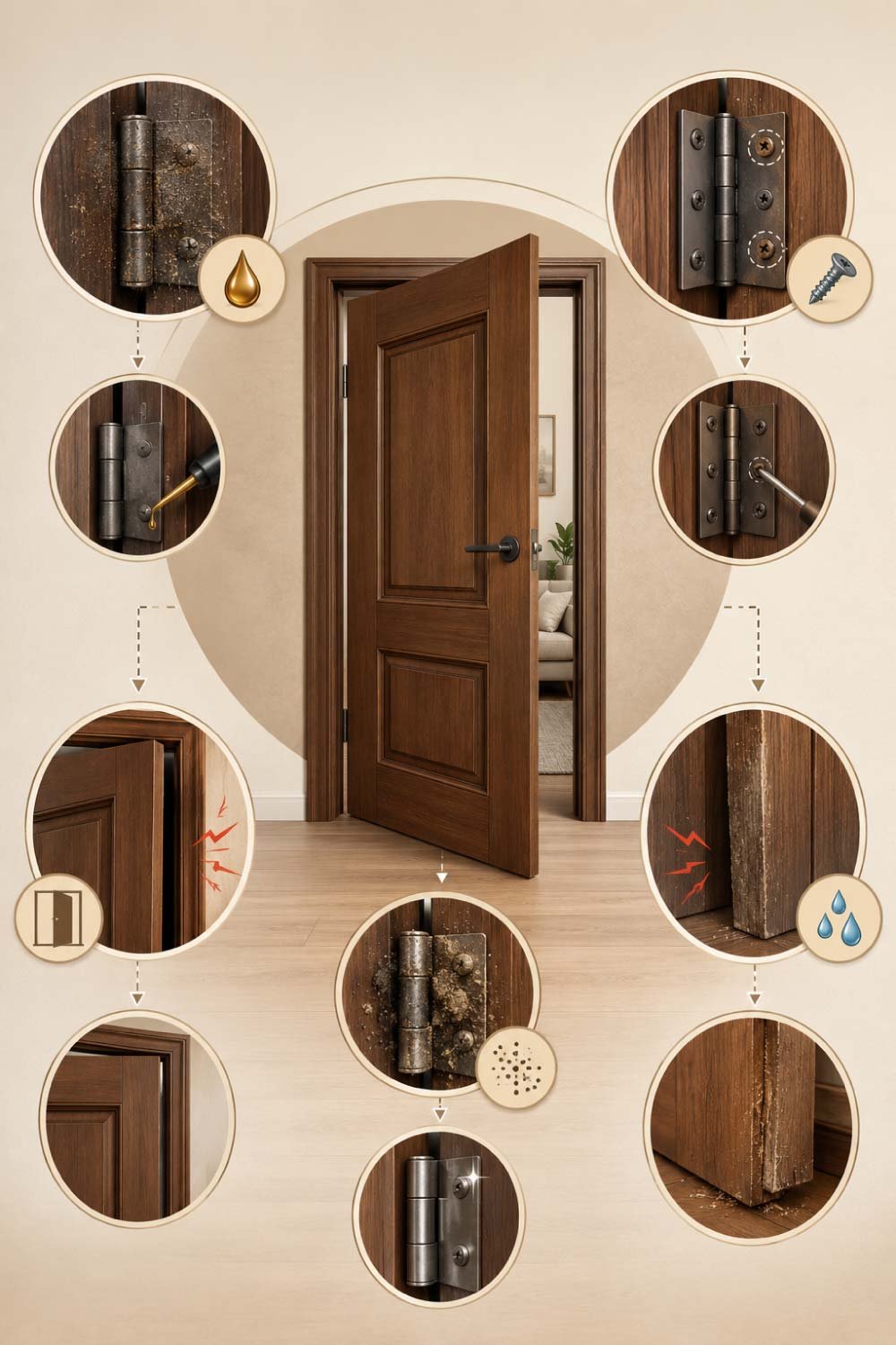 Why Doors Become Noisy in the First Place