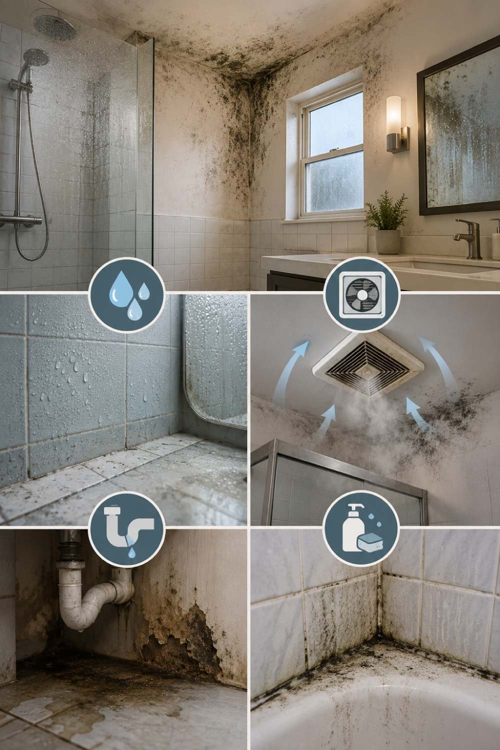 Why Mold Grows in Bathrooms