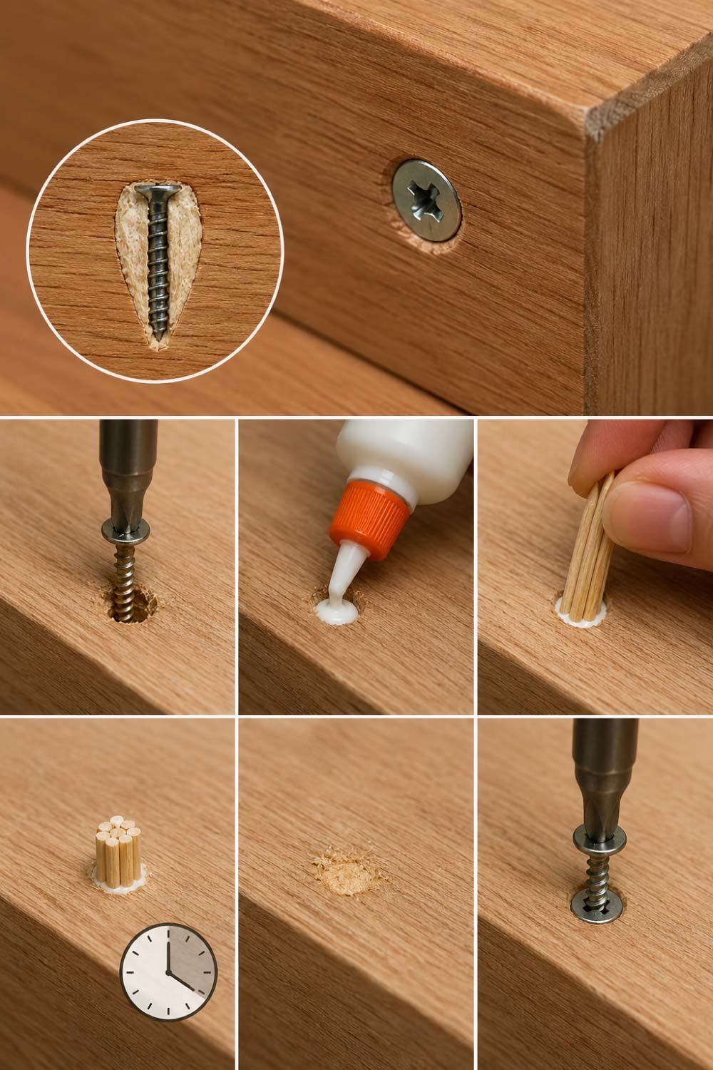 Add Wood Glue for Long-Term Strength