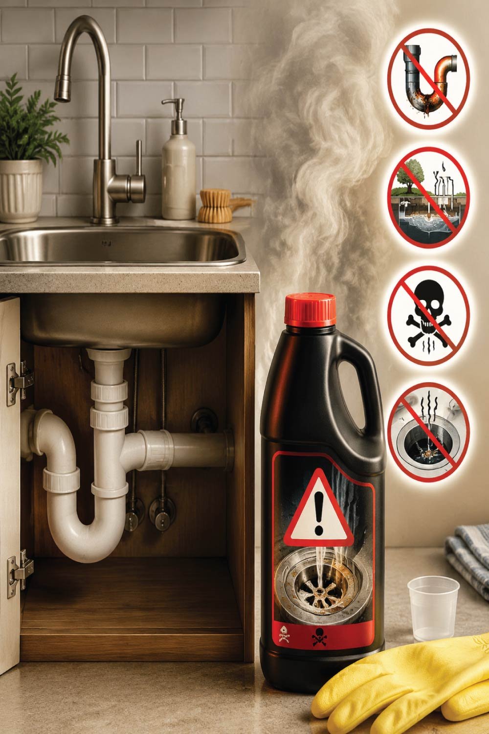 Avoid Chemical Drain Cleaners (Use with Caution)