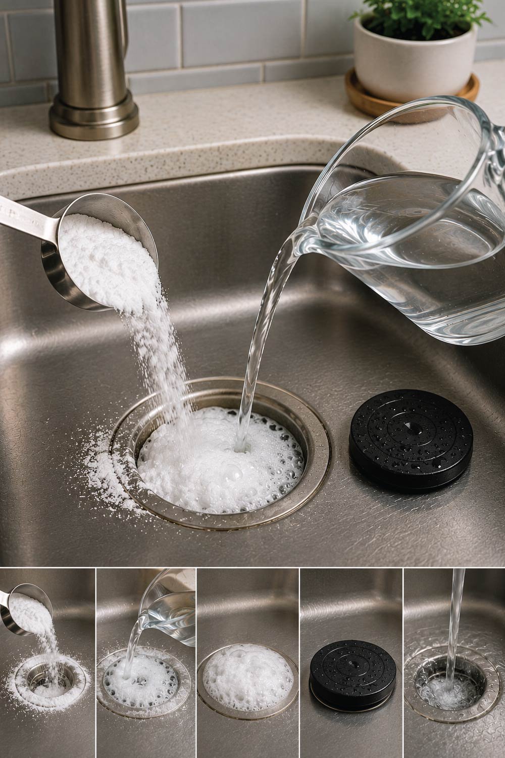 Baking Soda and Vinegar Method