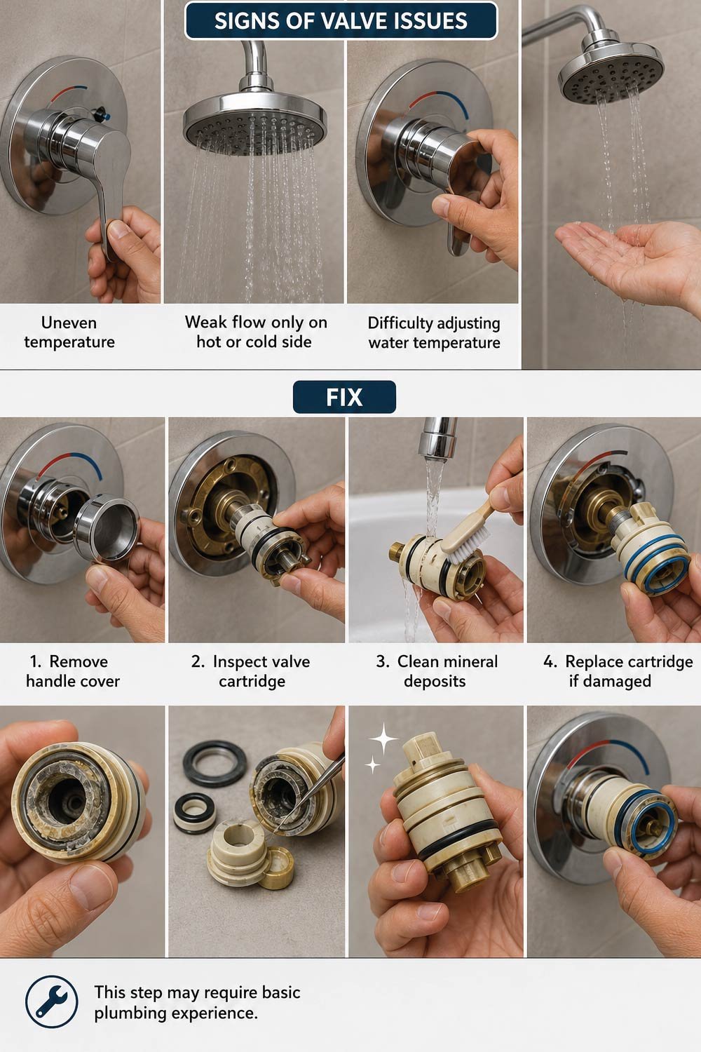Clean or Replace the Mixing Valve