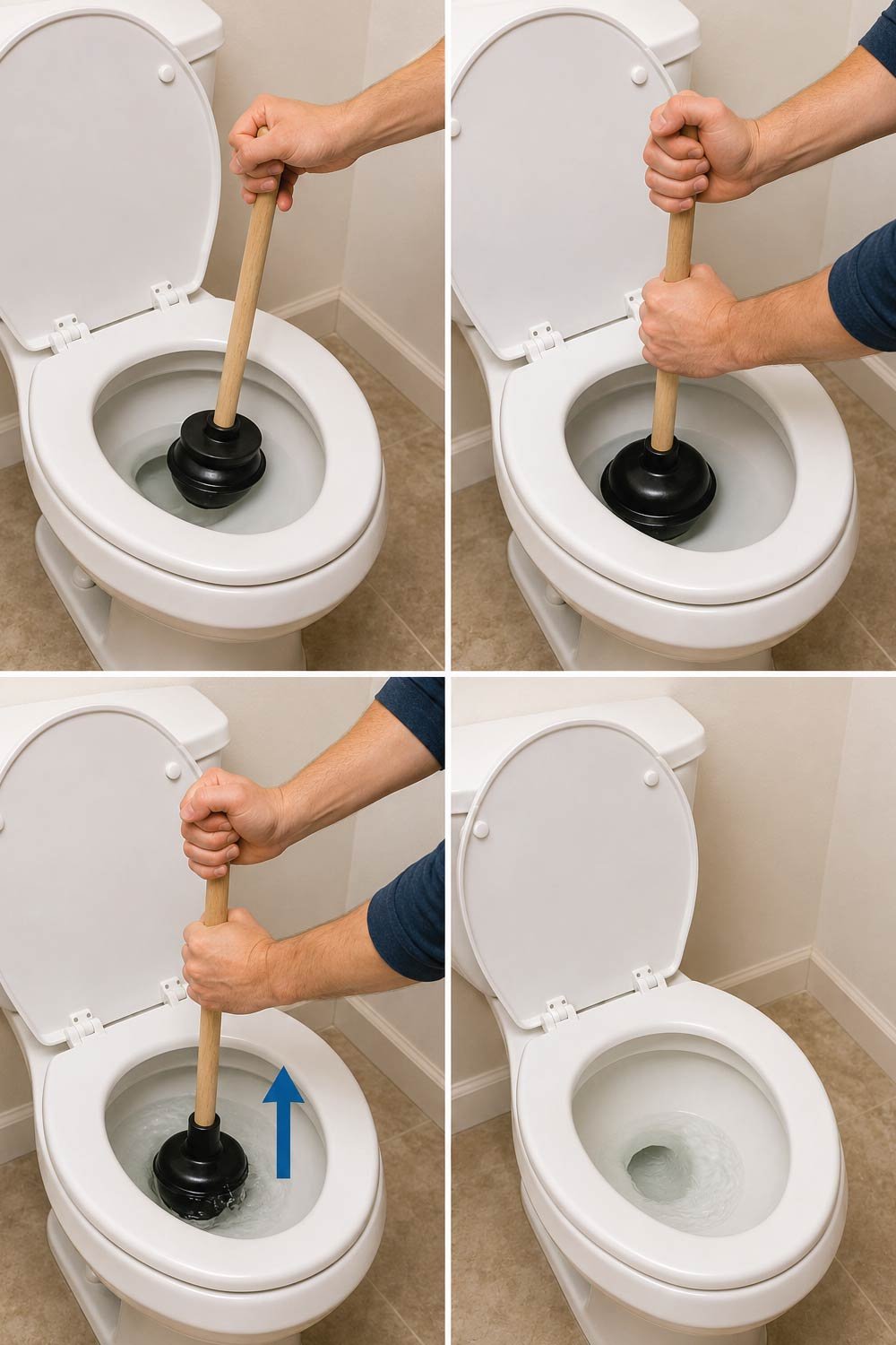 Clearing a Clogged Toilet